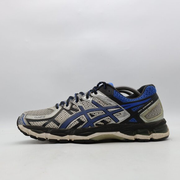 Asics Gel Kayano 21 Running Shoes Men's US Size 10.5 Sneakers Blue Grey T4H2N - Picture 4 of 9